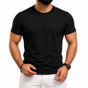 Premium quality Multicolor Solid T-shirt For Man's